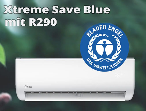 Midea Xtreme Save Blue – Ausgezeichnetes Klima mit R290 - Midea Xtreme Save Blue vom Fachhändler - Klima mit R290