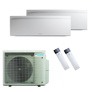 DAIKIN Klimaanlage Emura 3 Multisplit Set mit 2 Innengeräten 2 x 3,5 kW Mattweiß