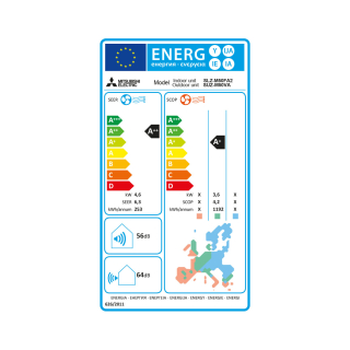 Mitsubishi Electric Klimaanlage SLZ-M 4-Wege-Deckenkassette Set 4,6 kW inkl. Blende