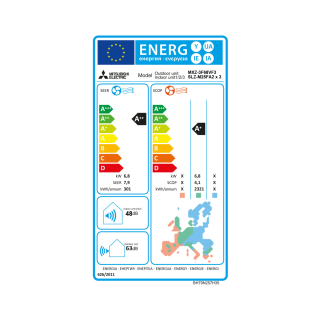 Mitsubishi Electric Klimaanlage 4-Wege-Deckenkassette Multisplit Set inkl. Blende 3 x 2,5 kW