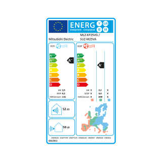 Mitsubishi Electric Klimaanlage MLZ-KP 1-Wege Deckenkassette Set 2,5 kW bis 5,0 kW inkl. Blende