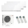 Mitsubishi Electric Klimaanlage Premium Wandgerät Multisplit Set mit 3 Innengeräten 2 x 2,5 + 3,5 kW Weiß