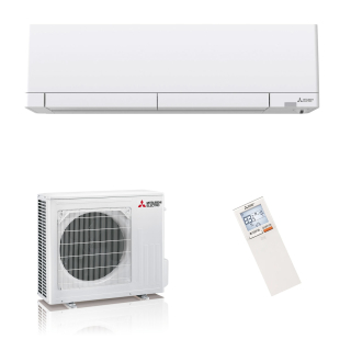 Mitsubishi Electric Klimaanlage MSZ-RW Hyper Heating Wandgerät Set 3,5 kW