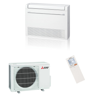 Mitsubishi Electric Klimaanlage MFZ-KW Hyper Heating Truhengerät Set 2,5 kW bis 6,1 kW