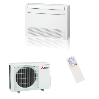 Mitsubishi Electric Klimaanlage MFZ-KW Hyper Heating Truhengerät Set 2,5 kW