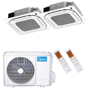 Midea Klimaanlage 4-Wege-Deckenkassette Multisplit Sets inkl. Blende