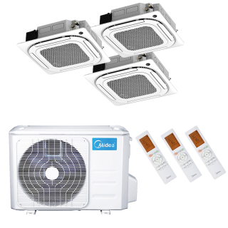 Midea Klimaanlage 4-Wege-Deckenkassette Multisplit Sets inkl. Blende