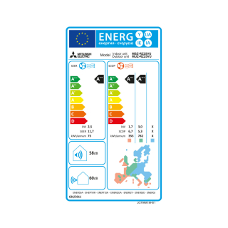 Mitsubishi Electric Klimaanlage MSZ-RZ R290 Hyper Heating Wandgerät Set 2,5 kW bis 5,0 kW