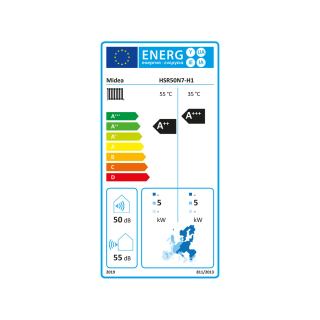 Midea H-Pack Wärmepumpe ohne Außengerät für Inneninstallation 5 kW R290