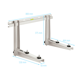 Wandkonsole / Wandhalterung mit Levelsystem MS257 - 800x550 mm