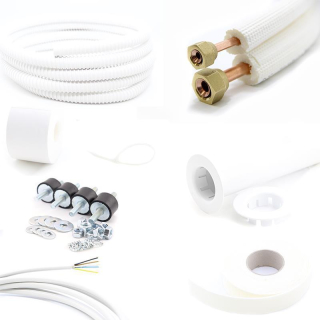 Montageset für Klimaanlagen 1/4" + 3/8" 3m