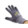 Royaltec Nylon-Strick-Handschuhe, Micro-Nitrilschaum-Beschichtung auf Innenhand und Fingerkuppen, grau/schwarz. 12 Paar/VPE
