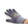 Royaltec Nylon-Strick-Handschuhe, Micro-Nitrilschaum-Beschichtung auf Innenhand und Fingerkuppen, grau/schwarz. 12 Paar/VPE