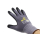 Royaltec Nylon-Strickhandschuhe, Micro-Nitrilschaum-Beschichtung auf Innenhand und Fingerkuppen, grau/schwarz. 12 Paar/VPE Größe 10