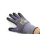 Royaltec Nylon-Strickhandschuhe, Micro-Nitrilschaum-Beschichtung auf Innenhand und Fingerkuppen, grau/schwarz. 12 Paar/VPE Größe 11