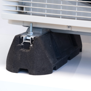 Bodenkonsole 2 x Dämpfungssockel aus SBR-Kautschukgranulat 250x130x95 mm