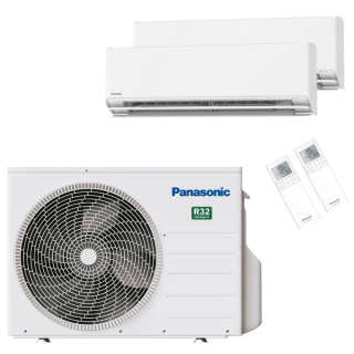 PANASONIC Klimaanlage Etherea Z Wandgerät Multi Split Set 2 x CS-Z25XKEW / CU-2Z41TBE 2 x 2,5 kW